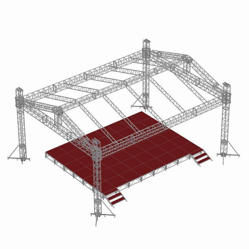 鋁合金舞臺(tái)桁架設(shè)計(jì)圖